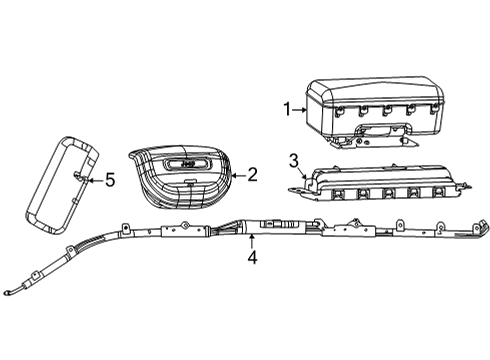 2024 Jeep Grand Cherokee L Air Bag Components Diagram