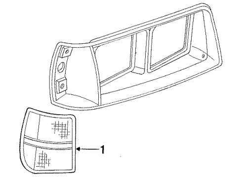 1987 Chrysler LeBaron Front Lamps - Side Marker Lamps Diagram