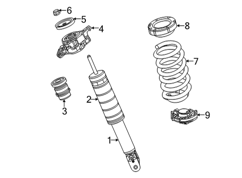 2021 Jeep Grand Cherokee L Shocks & Components - Rear Diagram 2 - Thumbnail