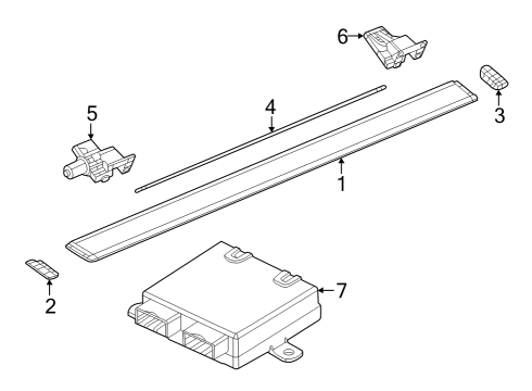 2021 Ram 1500 Running Board Diagram 2 - Thumbnail