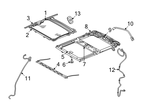 2009 Dodge Dakota Sunroof Diagram
