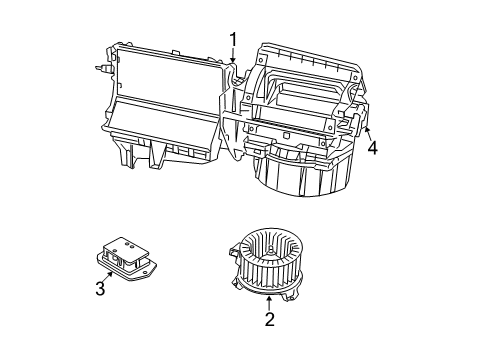 2009 Jeep Patriot Blower Motor & Fan, Air Condition Diagram 1 - Thumbnail