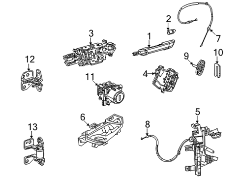 2023 Jeep Grand Cherokee L Front Door - Electrical Diagram 3 - Thumbnail