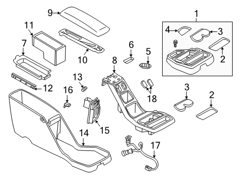 2003 Dodge Durango Center Console Diagram