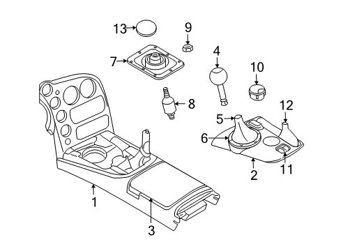 2006 Dodge Viper Center Console Diagram
