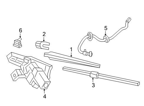 2020 Chrysler Voyager Wiper & Washer Components Diagram