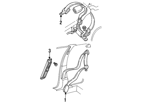 1997 Chrysler Concorde Front Seat Belts Diagram