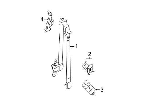 2008 Dodge Grand Caravan Seat Belt Diagram 2 - Thumbnail