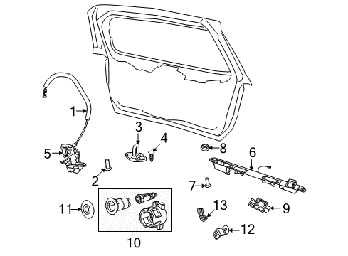 2014 Dodge Journey Lift Gate Diagram