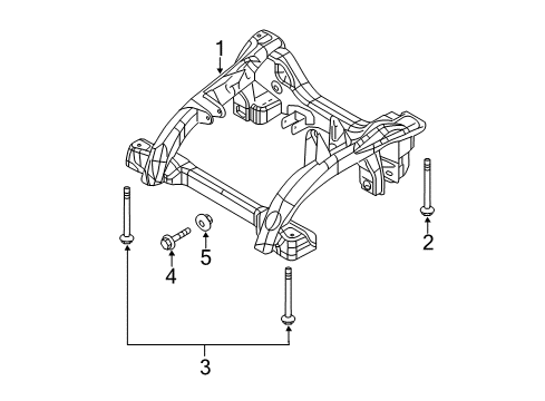 2009 Jeep Grand Cherokee Suspension Mounting - Front Diagram