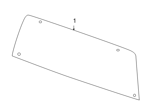 2011 Ram 1500 Back Glass, Body Diagram 1 - Thumbnail