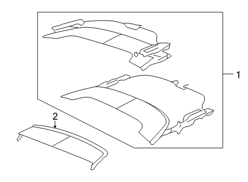 2008 Chrysler Sebring Stowage Compartment Diagram 2 - Thumbnail