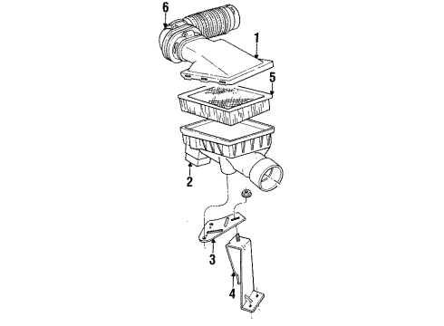 1993 Chrysler New Yorker Air Intake Diagram