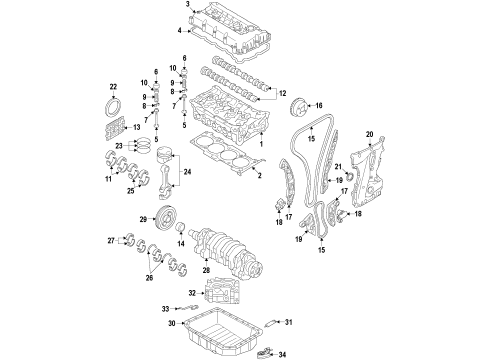 2017 Jeep Patriot Engine Parts & Mounts, Timing, Lubrication System Diagram 3 - Thumbnail