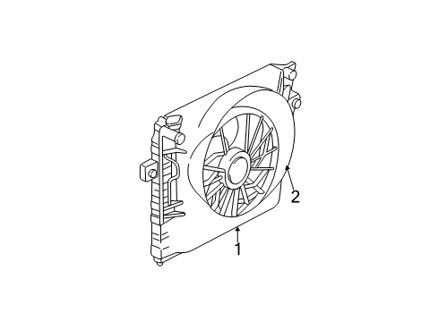 2001 Jeep Grand Cherokee Cooling System, Radiator, Water Pump, Cooling Fan Diagram 3 - Thumbnail