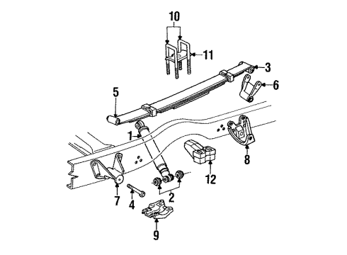 1992 Dodge Ramcharger Rear Suspension Diagram 2 - Thumbnail