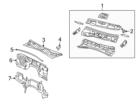 2009 Dodge Nitro Cowl Diagram
