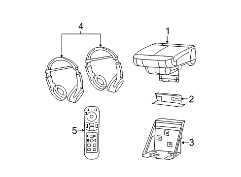 2008 Dodge Avenger Entertainment System Components Diagram