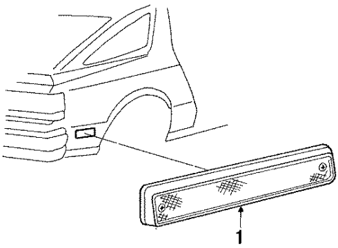 1986 Dodge Daytona Side Marker Lamps Diagram