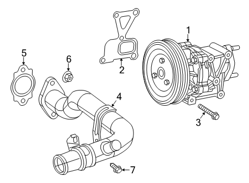 2013 Dodge Dart Water Pump Diagram 2 - Thumbnail
