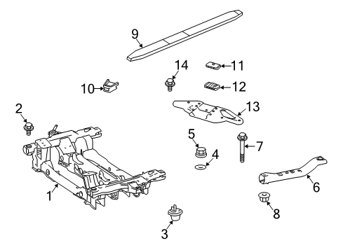 2007 Dodge Sprinter 3500 Suspension Mounting - Front Diagram