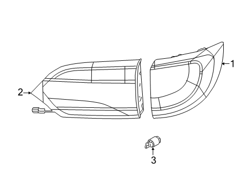 2020 Chrysler Voyager Combination Lamps Diagram