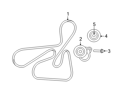 2009 Dodge Avenger Belts & Pulleys, Cooling Diagram 1 - Thumbnail