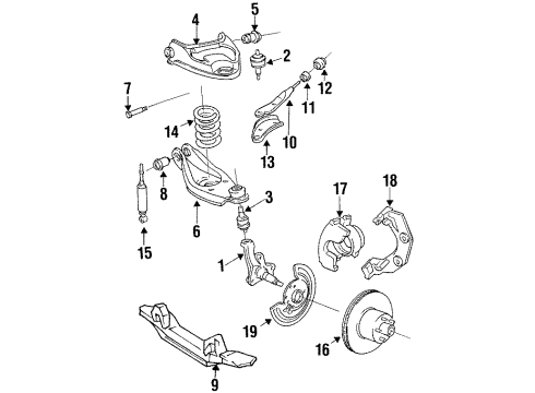 1992 Dodge B250 Front Brakes Diagram