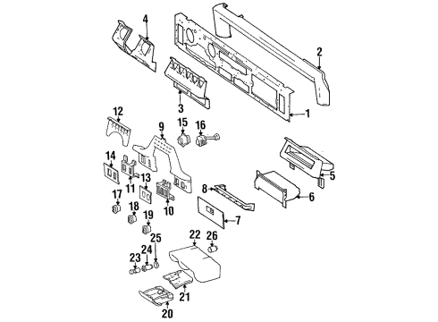1990 Jeep Wrangler Instrument Panel Diagram