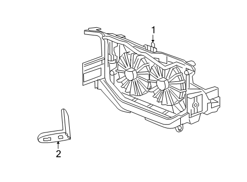 2007 Jeep Patriot Cooling System, Radiator, Water Pump, Cooling Fan Diagram 1 - Thumbnail