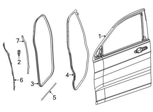 2024 Jeep Grand Wagoneer Door & Components Diagram 1 - Thumbnail