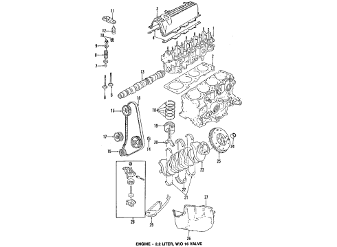 1989 Chrysler TC Maserati Engine Parts & Mounts, Timing, Lubrication System Diagram 2 - Thumbnail