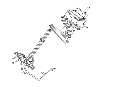 2022 Ram 2500 ABS Components Diagram