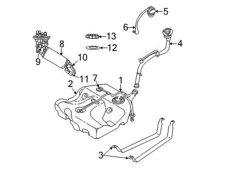 2006 Dodge Stratus Fuel System Components Diagram