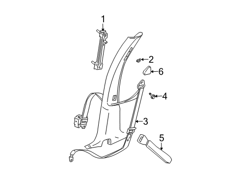 2000 Dodge Neon Front Seat Belts Diagram