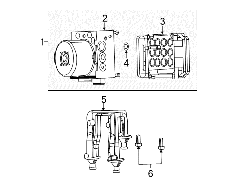2011 Chrysler 300 ABS Components Diagram