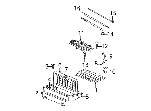 2005 Dodge Durango Interior Trim - Rear Body Diagram