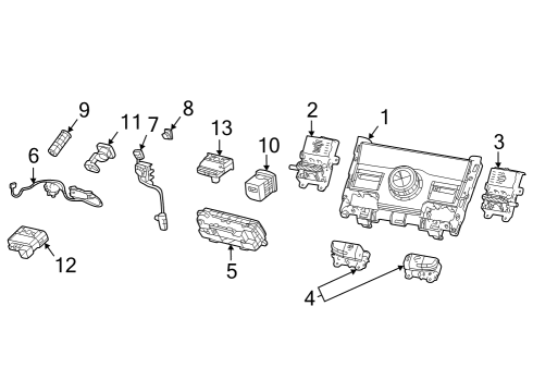 2025 Jeep Grand Cherokee Electrical Components - Console Diagram