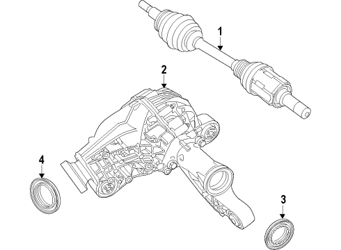 2017 Dodge Durango Front Axle, Differential, Drive Axles, Propeller Shaft Diagram