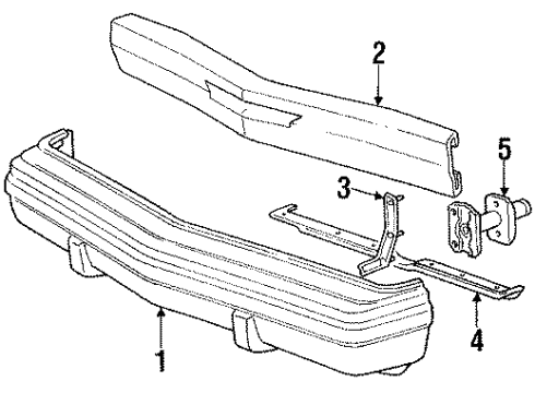 1990 Chrysler New Yorker Front Bumper Diagram 2 - Thumbnail