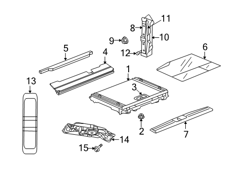2009 Jeep Liberty Interior Trim - Rear Body Diagram