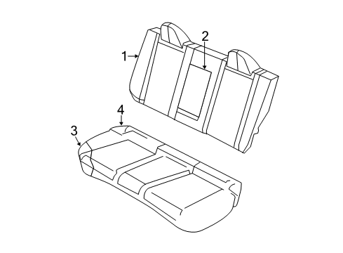 2014 Dodge Avenger Rear Seat Components Diagram 2 - Thumbnail