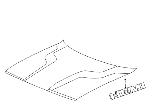 2018 Dodge Challenger Exterior Trim - Hood Diagram