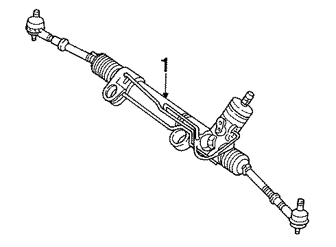 1995 Dodge Dakota P/S Pump & Hoses, Steering Gear & Linkage Diagram 4 - Thumbnail