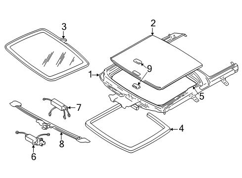 2003 Chrysler Sebring Sunroof Diagram