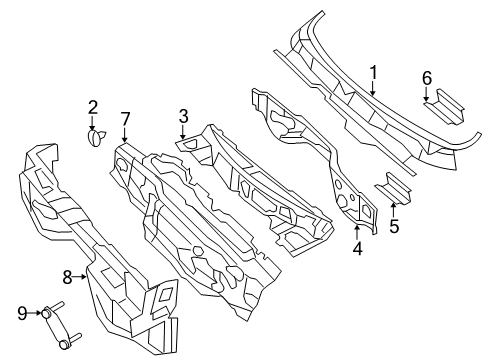 2017 Ram 3500 Cab Cowl Diagram 2 - Thumbnail