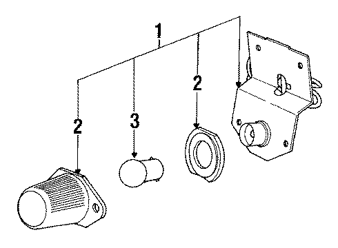 1992 Dodge Ramcharger License Lamps Diagram