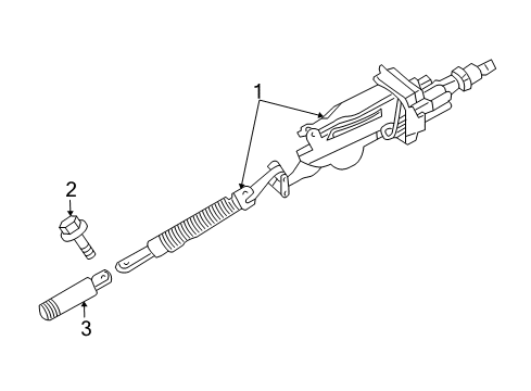 2010 Dodge Charger Steering Column, Steering Wheel & Trim Diagram 1 - Thumbnail