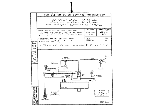 2000 Dodge Grand Caravan Information Labels Diagram