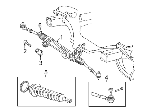 2002 Dodge Dakota P/S Pump & Hoses, Steering Gear & Linkage Diagram 2 - Thumbnail